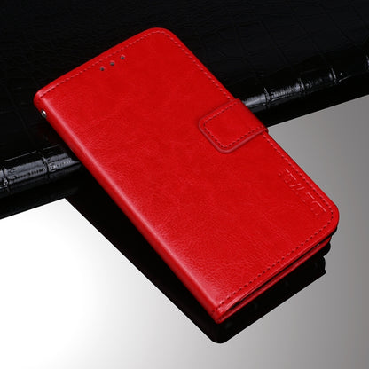 idewei Crazy Horse Texture Horizontal Flip Leather Case with Holder & Card Slots & Wallet For Tecno Spark 7P(Red) - Tecno Cases by idewei | Online Shopping South Africa | PMC Jewellery | Buy Now Pay Later Mobicred