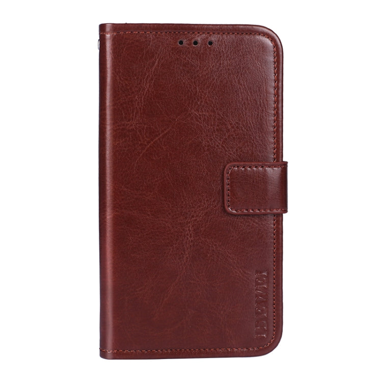 idewei Crazy Horse Texture Horizontal Flip Leather Case with Holder & Card Slots & Wallet For Tecno Spark 7P(Brown) - Tecno Cases by idewei | Online Shopping South Africa | PMC TechLife | Buy Now Pay Later Mobicred