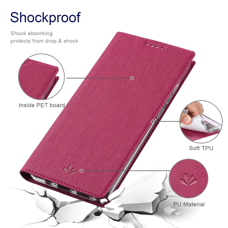 For Sharp Aquos R6 ViLi DMX Series Shockproof TPU + PU Leather Magnetic Attraction Horizontal Flip Case with Card Slot & Holder(Rose Red) - More Brand by ViLi | Online Shopping South Africa | PMC Jewellery | Buy Now Pay Later Mobicred