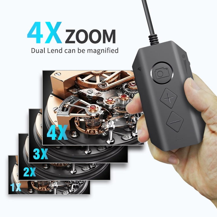 Y17 5MP 7.9mm Dual-lens HD Autofocus WiFi Industrial Digital Endoscope Zoomable Snake Camera, Cable Length:10m Hard Cable(Black) -  by PMC Jewellery | Online Shopping South Africa | PMC Jewellery | Buy Now Pay Later Mobicred