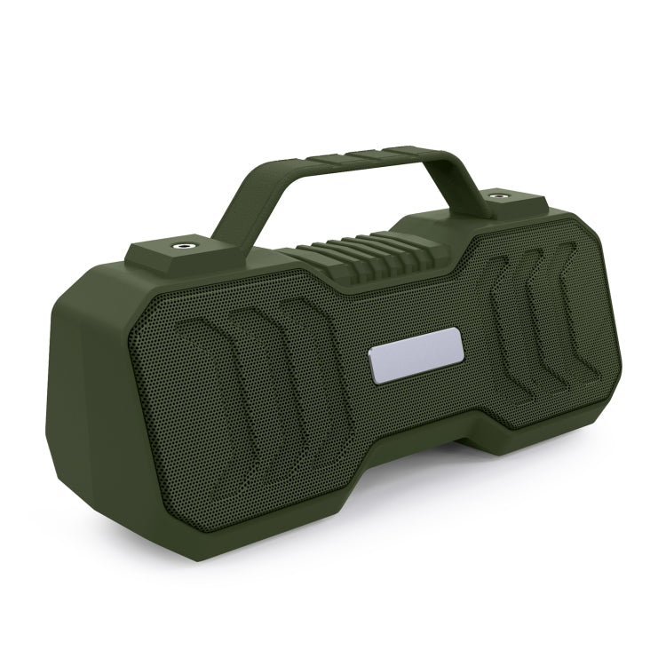 New Rixing NR-4500M Bluetooth 5.0 Portable Outdoor Karaoke Wireless Bluetooth Speaker with Microphone(Dark Green) - free shipping - PMC Jewellery - Order now!