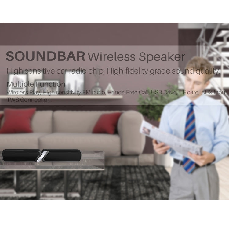 NewRixing NR-6017 Outdoor Portable Bluetooth Speaker, Support Hands-free Call / TF Card / FM / U Disk(Blue) - free shipping - PMC Jewellery - Order now!