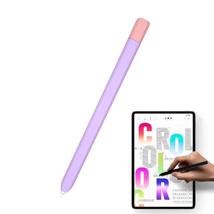 For Xiaomi Inspired Stylus Pen Contrast Color Protective Case(Purple Pink) - Pencil Accessories by PMC Jewellery | Online Shopping South Africa | PMC Jewellery