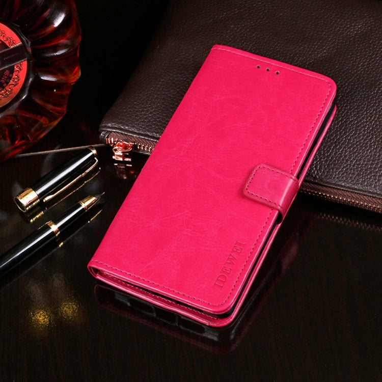 For UMIDIGI A11 Pro Max idewei Crazy Horse Texture Horizontal Flip Leather Case with Holder & Card Slots & Wallet(Rose Red) - More Brand by idewei | Online Shopping South Africa | PMC Jewellery | Buy Now Pay Later Mobicred