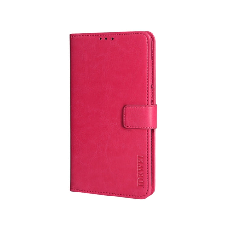 For UMIDIGI A11 Pro Max idewei Crazy Horse Texture Horizontal Flip Leather Case with Holder & Card Slots & Wallet(Rose Red) - More Brand by idewei | Online Shopping South Africa | PMC Jewellery | Buy Now Pay Later Mobicred