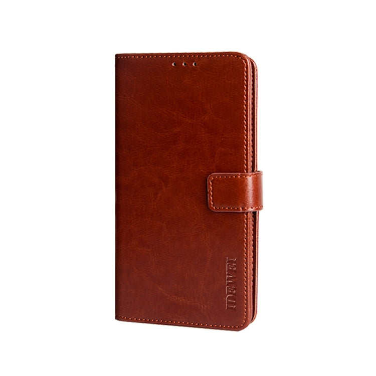 For UMIDIGI A11 Pro Max idewei Crazy Horse Texture Horizontal Flip Leather Case with Holder & Card Slots & Wallet(Brown) - More Brand by idewei | Online Shopping South Africa | PMC Jewellery | Buy Now Pay Later Mobicred