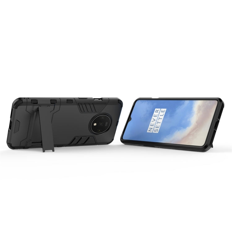 For OnePlus 7T Shockproof PC + TPU Protective Case with Holder(Black) - More Brand by PMC Jewellery | Online Shopping South Africa | PMC Jewellery