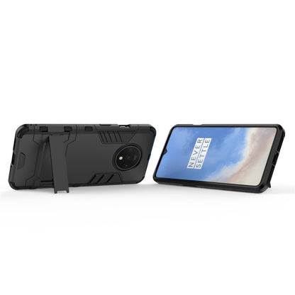 For OnePlus 7T Shockproof PC + TPU Protective Case with Holder(Black) - More Brand by PMC Jewellery | Online Shopping South Africa | PMC Jewellery