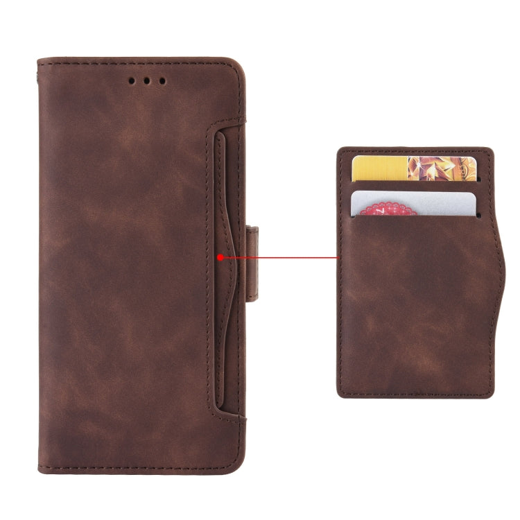 For Blackview Oscal C20 Skin Feel Calf Pattern Horizontal Flip Leather Case with Holder & Card Slots & Photo Frame(Brown) - More Brand by PMC Jewellery | Online Shopping South Africa | PMC Jewellery