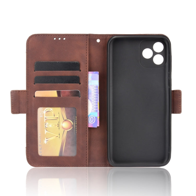 For Blackview Oscal C20 Skin Feel Calf Pattern Horizontal Flip Leather Case with Holder & Card Slots & Photo Frame(Brown) - More Brand by PMC Jewellery | Online Shopping South Africa | PMC Jewellery