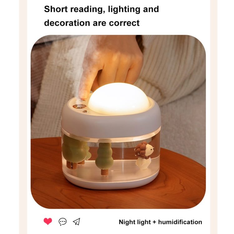 J221 Multifunctional Night Light Projection Humidifier(White Lion) - Air Purifiers & Accessories by PMc TechLife | Online Shopping South Africa | PMc TechLife | Buy Now Pay Later Mobicred