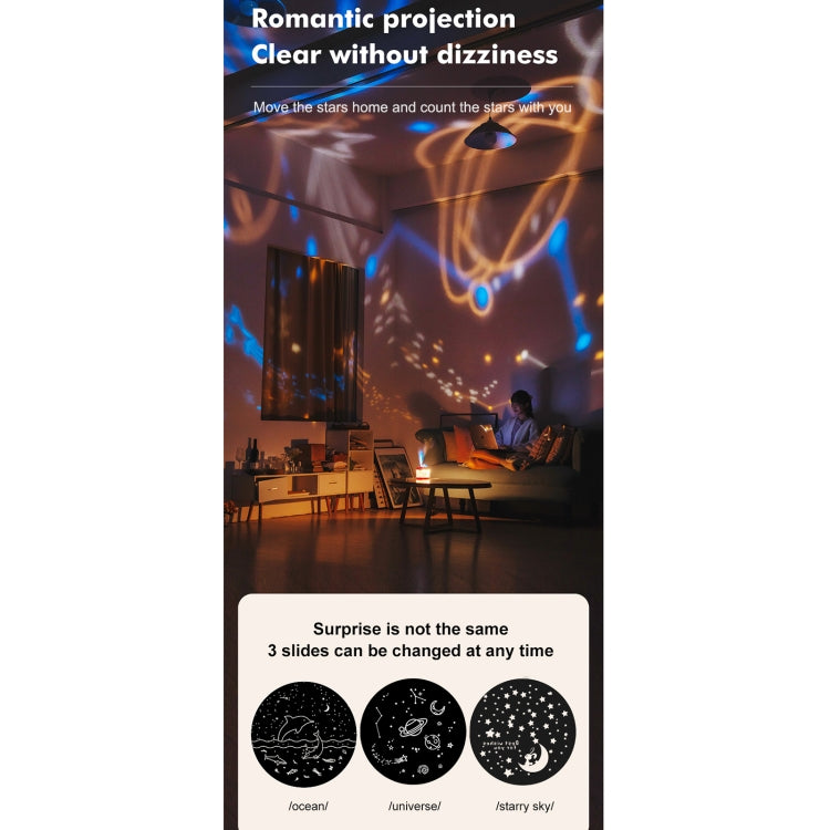 J221 Multifunctional Night Light Projection Humidifier(White Lion) - Air Purifiers & Accessories by PMc TechLife | Online Shopping South Africa | PMc TechLife | Buy Now Pay Later Mobicred