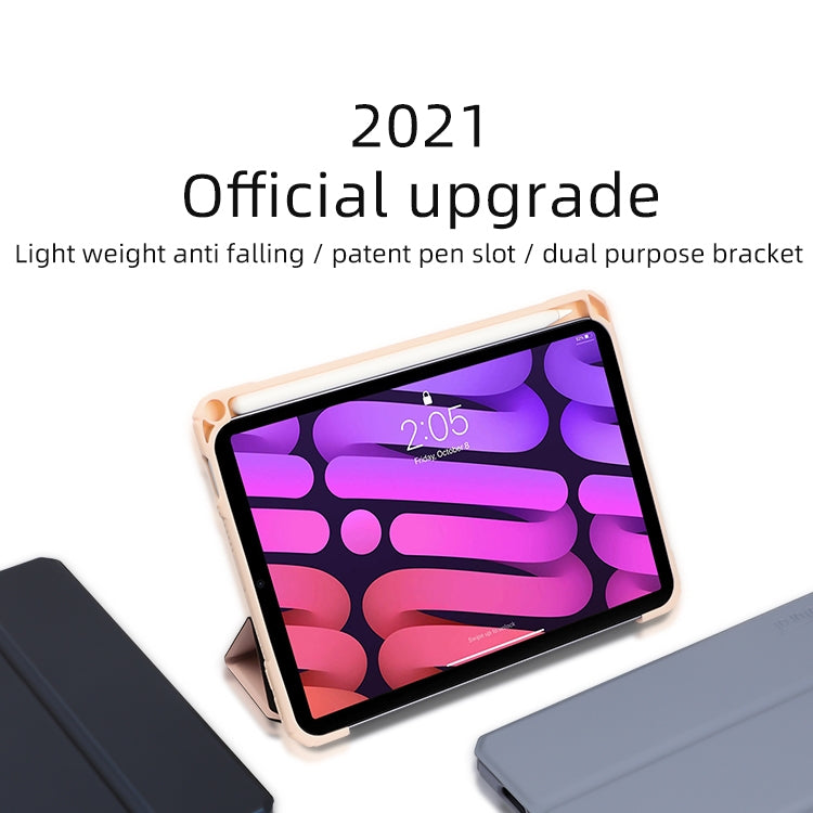 For iPad mini 6 / mini 2024 Mutural Pinyue Series Horizontal Flip Tablet Case with Holder & Pen Slot & Sleep / Wake-up Function(Mint Green) - free shipping - PMC TechLife - Order now!