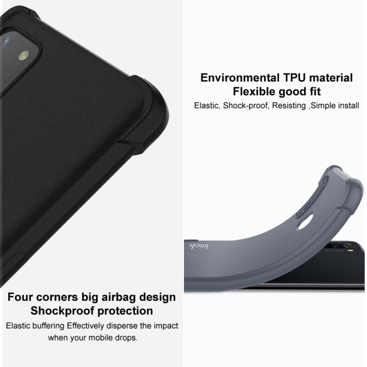 For Asus Zenfone 8 ZS590KS IMAK All-inclusive Shockproof Airbag TPU Case with Screen Protector(Matte Black) - ASUS Cases by imak | Online Shopping South Africa | PMC Jewellery