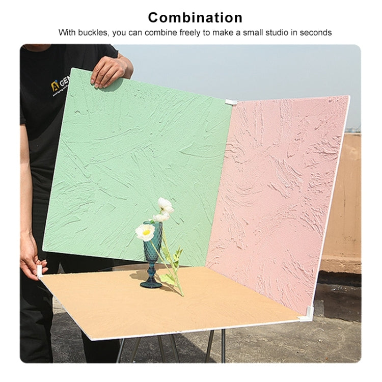 80 x 60cm Retro PVC Cement Texture Board Photography Backdrops Board(Grey White) - free shipping - PMC TechLife - Order now!