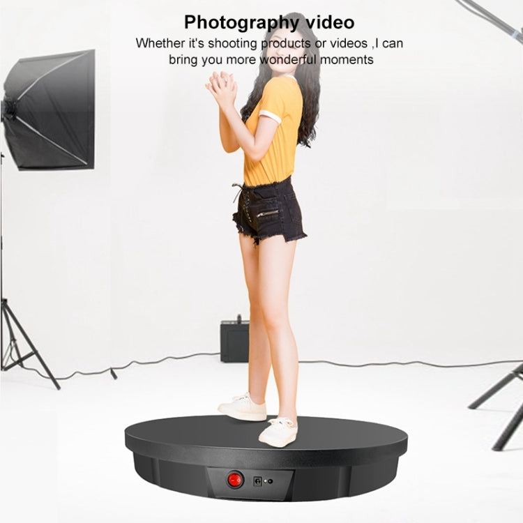 52cm Remote Control Electric Rotating Turntable Display Stand Video Shooting Props Turntable, Charging Power, Power Plug:AU Plug(Black) - free shipping - PMC TechLife - Order now!