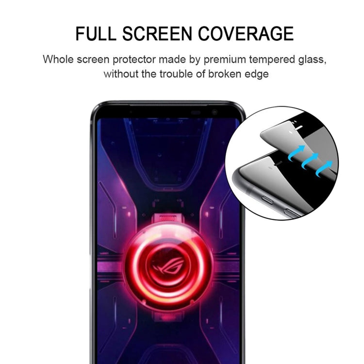 For Asus ROG Phone 3 ZS661KL Full Glue Full Cover Screen Protector Tempered Glass Film - ASUS Tempered Glass by PMC Jewellery | Online Shopping South Africa | PMC Jewellery