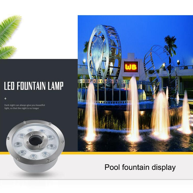 9W Landscape Ring LED Aluminum Alloy Underwater Fountain Light(Warm Light) - free shipping - PMC TechLife - Order now!