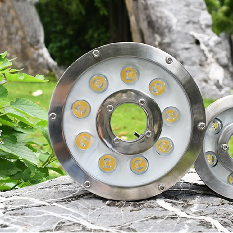 18W Landscape Ring LED Aluminum Alloy Underwater Fountain Light(Warm Light) - free shipping - PMC TechLife - Order now!