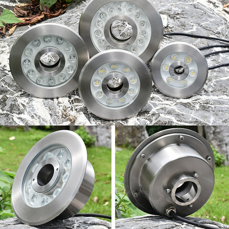 9W Landscape Ring LED Stainless Steel Underwater Fountain Light(White Light) - Underwater Lights by PMC TechLife | Online Shopping South Africa | PMC TechLife | Buy Now Pay Later Mobicred
