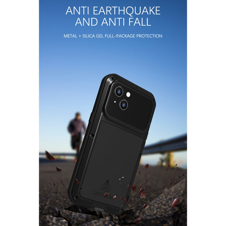 For iPhone 13 LOVE MEI Metal Shockproof Life Waterproof Dustproof Protective Phone Case(White) - iPhone 13 Cases by LOVE MEI | Online Shopping South Africa | PMC Jewellery