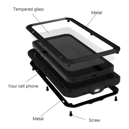 For iPhone 13 Pro Max LOVE MEI Metal Shockproof Life Waterproof Dustproof Protective Phone Case (Black) - iPhone 13 Pro Max Cases by LOVE MEI | Online Shopping South Africa | PMC Jewellery