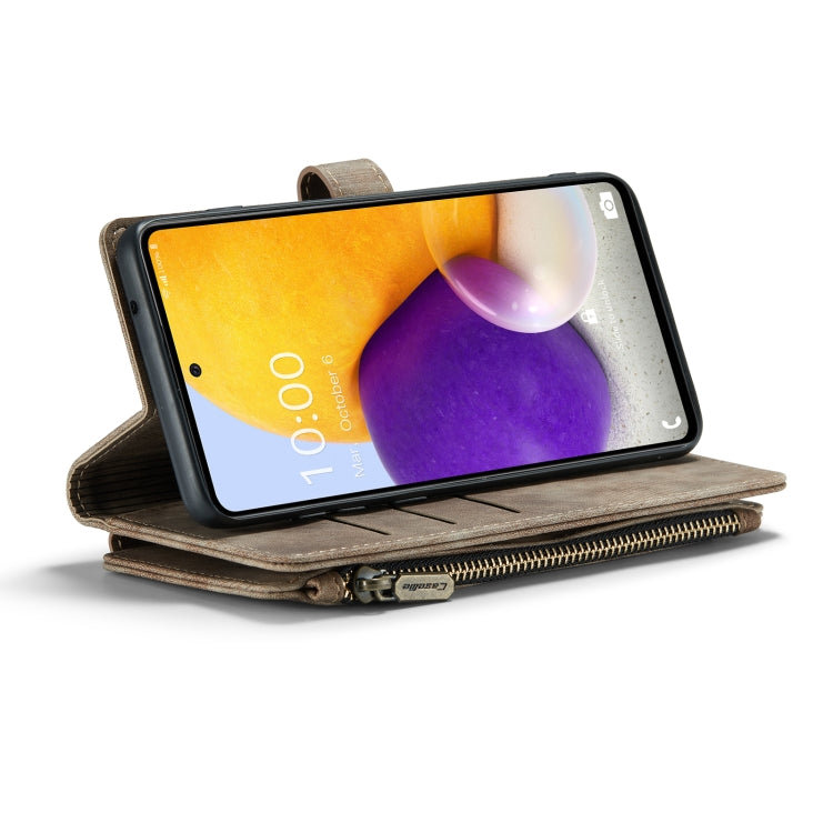 For Samsung Galaxy A72 CaseMe-C30 Multifunctional Horizontal Flip PU + TPU Phone Case(Brown) - Galaxy Phone Cases by CaseMe | Online Shopping South Africa | PMC Jewellery | Buy Now Pay Later Mobicred