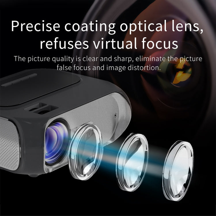 T7 1920x1080P 200 ANSI Portable Home Theater LED HD Digital Projector, Basic Version,US Plug(Black) - LED Projector by PMC TechLife | Online Shopping South Africa | PMC TechLife | Buy Now Pay Later Mobicred