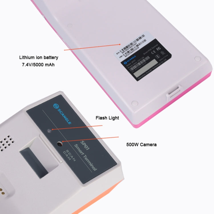 SGT-SP01 5.5 inch HD Screen Handheld POS Receipt Printer, Basic Version, AU Plug(Orange) - Receipt Printers by PMC Jewellery | Online Shopping South Africa | PMC Jewellery | Buy Now Pay Later Mobicred