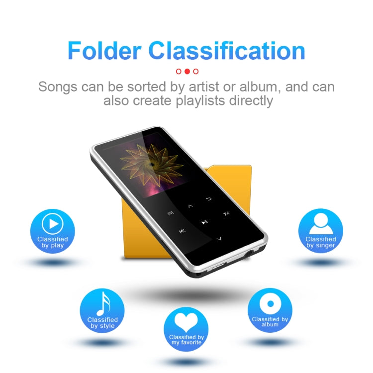 M12 Multifunctional Portable Bluetooth Player, Capacity:8GB(Silver) - MP4 Player by PMC TechLife | Online Shopping South Africa | PMC TechLife | Buy Now Pay Later Mobicred