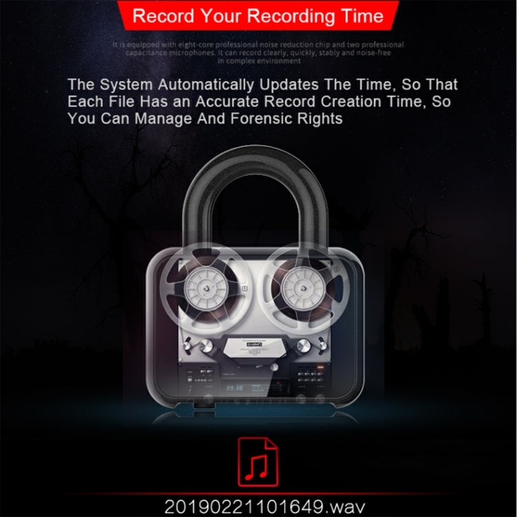 Q11 Intelligent HD Noise Reduction Lock Voice Recorder, Capacity:32GB(Black) - Recording Pen by PMC TechLife | Online Shopping South Africa | PMC TechLife | Buy Now Pay Later Mobicred