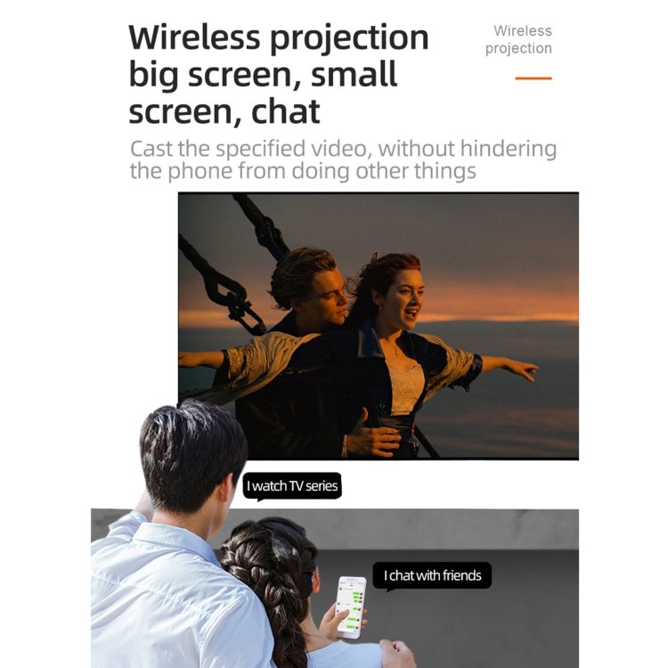 T20 320x240 400 Lumens Portable Home Theater LED HD Digital Projector, Same Screen Version, UK Plug(White Yellow) - LED Projector by PMC TechLife | Online Shopping South Africa | PMC TechLife | Buy Now Pay Later Mobicred
