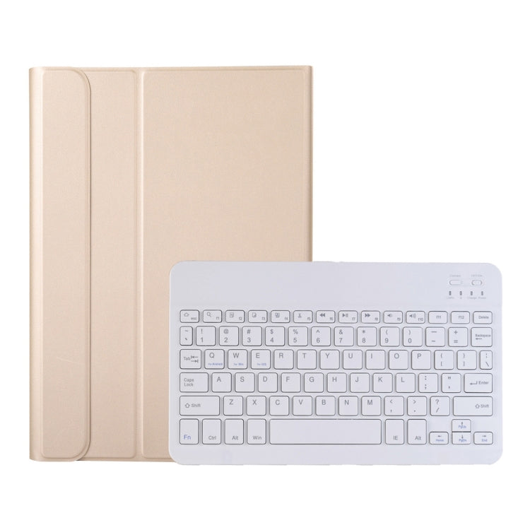 A08 Ultra-thin Bluetooth Keyboard Leather Case For Samsung Galaxy Tab A8 2021 SM-X205 / SM-X200(Gold) - Samsung Keyboard by PMC TechLife | Online Shopping South Africa | PMC TechLife