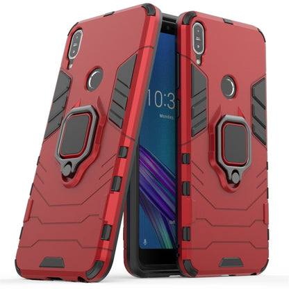 For Asus Zenfone Max Pro (M1) ZB601KL Shockproof PC + TPU Protective Case with Magnetic Ring Holder(Red) - ASUS Cases by PMC Jewellery | Online Shopping South Africa | PMC Jewellery