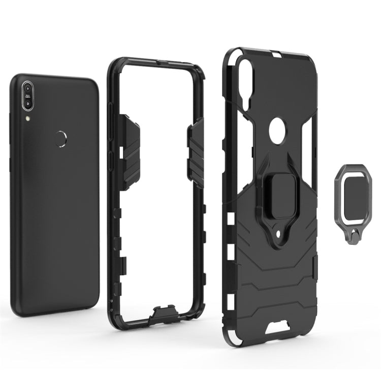 For Asus Zenfone Max Pro (M1) ZB601KL Shockproof PC + TPU Protective Case with Magnetic Ring Holder(Red) - ASUS Cases by PMC TechLife | Online Shopping South Africa | PMC TechLife