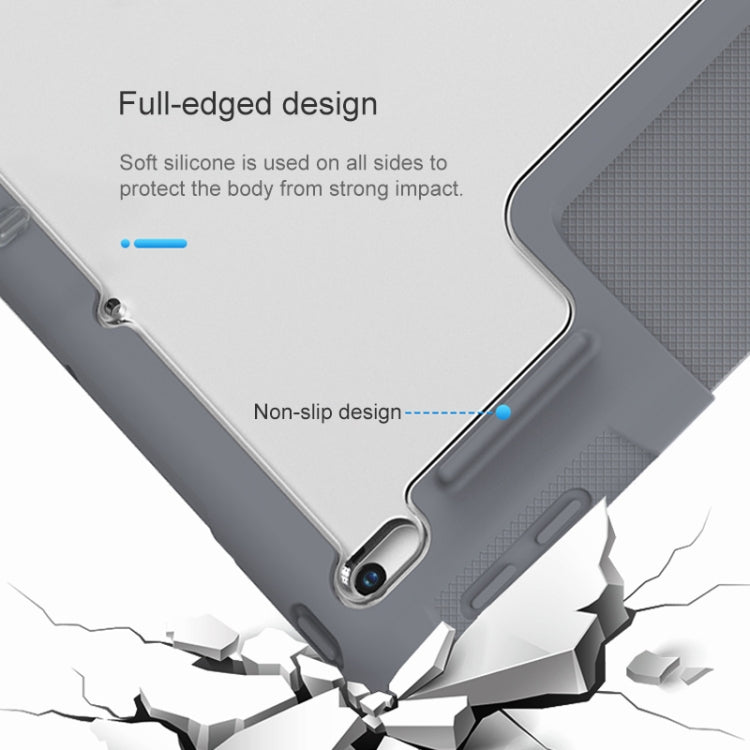For iPad 10.2 Mutural Horizontal Flip PC + TPU + PU Leather Case with Holder & Pen Slot(Blue) - free shipping - PMC TechLife - Order now!