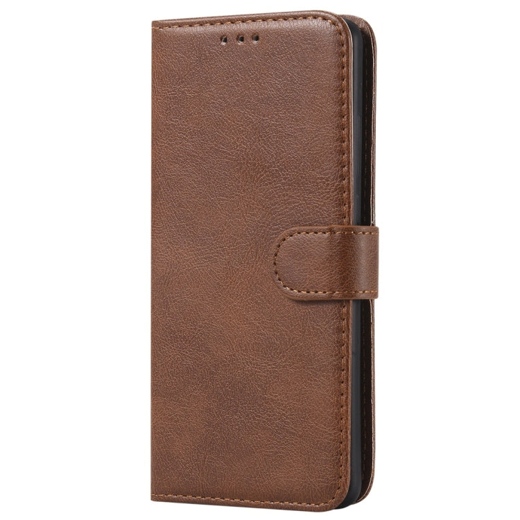 For Huawei P30 Pro Solid Color Horizontal Flip Protective Case with Holder & Card Slots & Wallet & Photo Frame & Lanyard(Brown) - Huawei Cases by PMC TechLife | Online Shopping South Africa | PMC TechLife