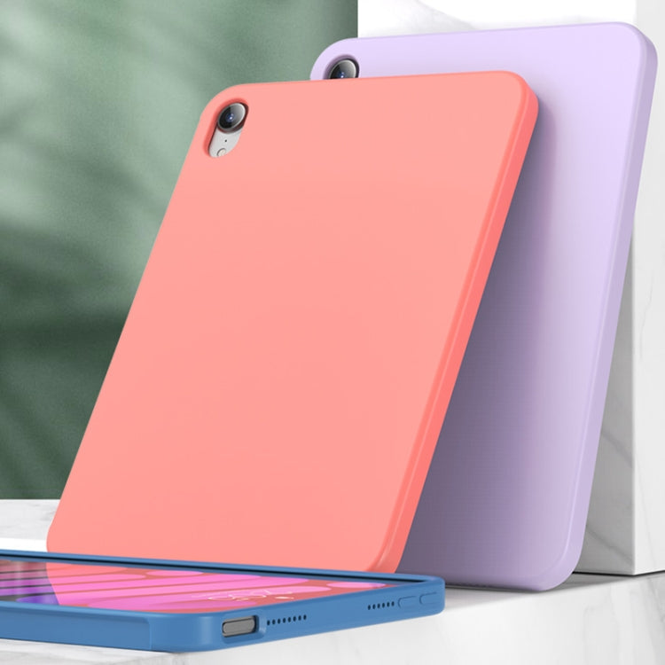 For iPad mini 2024 / mini 6 Mutural Silicone Microfiber Tablet Case(Pink Orange) - free shipping - PMC TechLife - Order now!