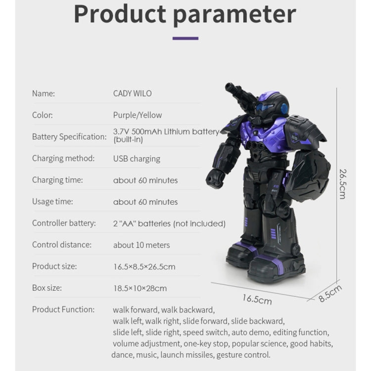 JJR/C R20 CADY WILO Multi-functional Intelligent Early Eduction Robot(Black Gold) - RC Robots by JJR/C | Online Shopping South Africa | PMC Jewellery | Buy Now Pay Later Mobicred