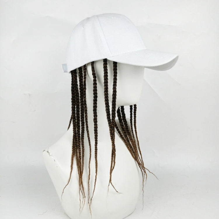 Dreadlocks Wig Hat One-piece Headgear for Men and Women, Style: White Cap(Light Brown Braid About 35cm) - free shipping - PMC TechLife - Order now!
