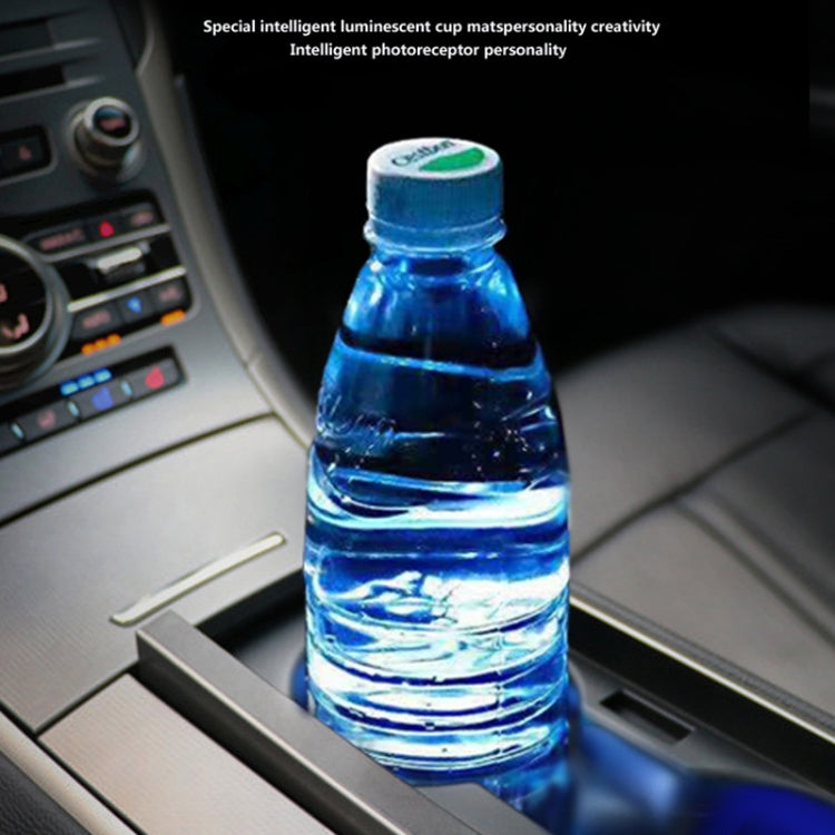 2 PCS Car Constellation Series AcrylicColorful USB Charger Water Cup Groove LED Atmosphere Light(Libra) - Car Drink Holders by PMC TechLife | Online Shopping South Africa | PMC TechLife | Buy Now Pay Later Mobicred