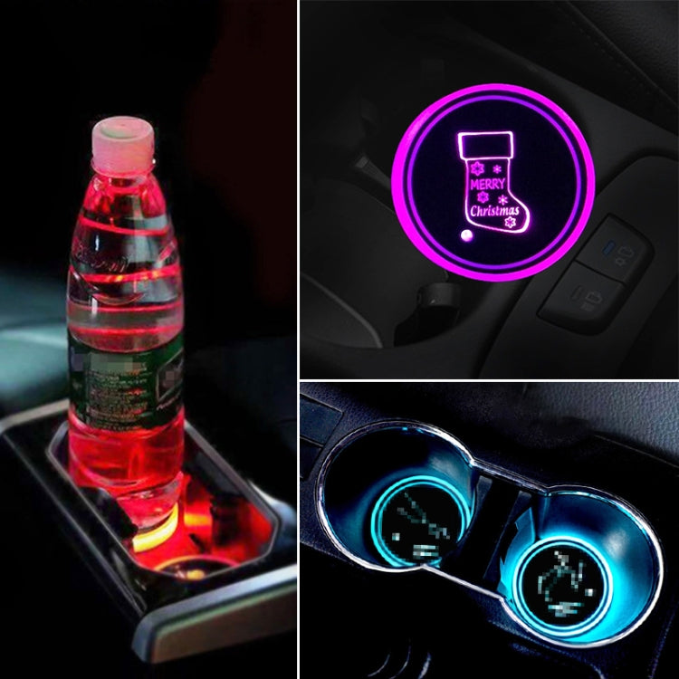 Car AcrylicColorful USB Charger Water Cup Groove LED Atmosphere Light(Socks) - Car Drink Holders by PMC Jewellery | Online Shopping South Africa | PMC Jewellery | Buy Now Pay Later Mobicred