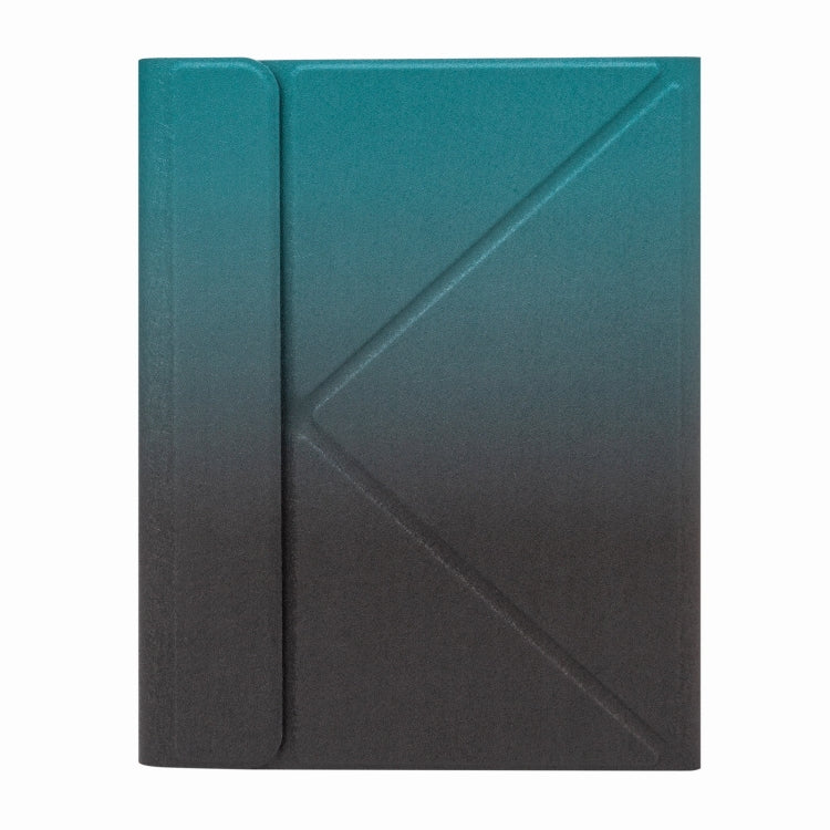 H-102CS Touch Backlight Bluetooth Keyboard Leather Case with Rear Three-fold Holder For iPad 10.2 2020 & 2019 / Pro 10.5 inch(Dark Night Green) - Universal by PMC TechLife | Online Shopping South Africa | PMC TechLife