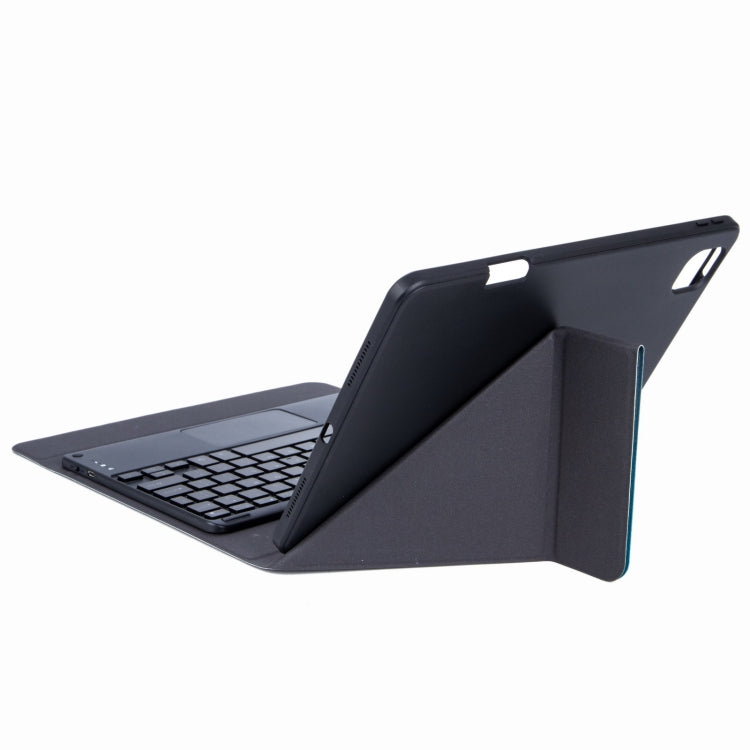 H-102CS Touch Backlight Bluetooth Keyboard Leather Case with Rear Three-fold Holder For iPad 10.2 2020 & 2019 / Pro 10.5 inch(Black) - Universal by PMC TechLife | Online Shopping South Africa | PMC TechLife