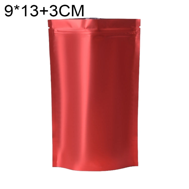 100 PCS/Set Matte Aluminum Foil Snack Stand-up Pouch, Size:9x13+3cm(Red) - Preservation Supplies by PMC TechLife | Online Shopping South Africa | PMC TechLife | Buy Now Pay Later Mobicred