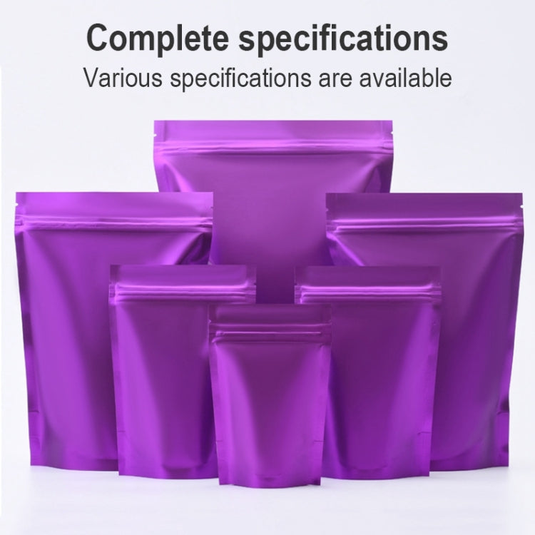 100 PCS/Set Matte Aluminum Foil Snack Stand-up Pouch, Size:9x13+3cm(White) - Preservation Supplies by PMC TechLife | Online Shopping South Africa | PMC TechLife | Buy Now Pay Later Mobicred