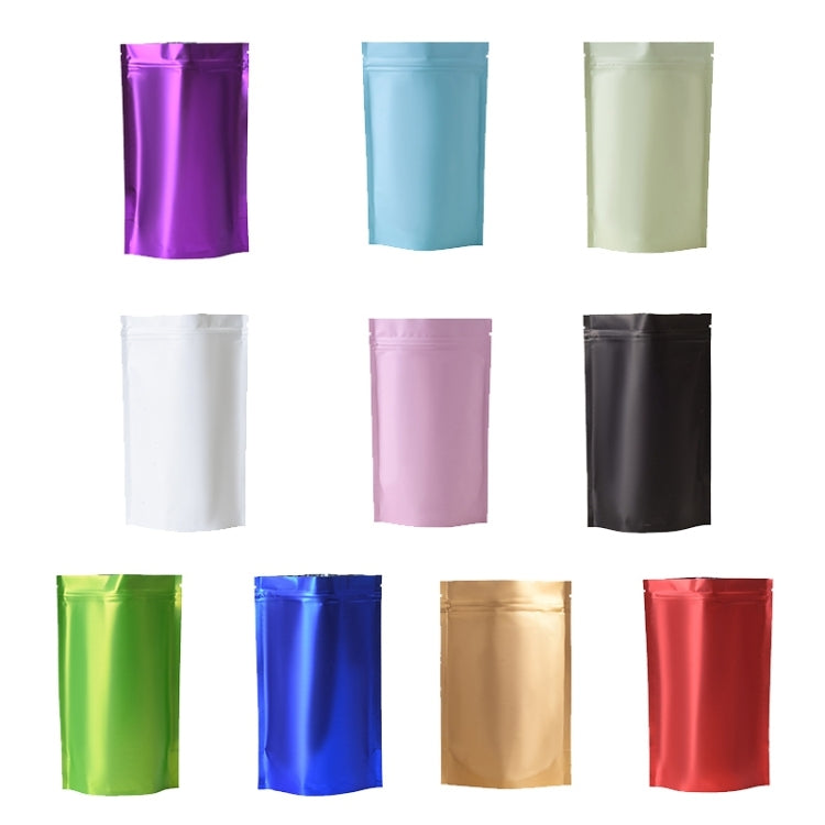 100 PCS/Set Matte Aluminum Foil Snack Stand-up Pouch, Size:12x20+4cm(Pink) - Preservation Supplies by PMC TechLife | Online Shopping South Africa | PMC TechLife | Buy Now Pay Later Mobicred