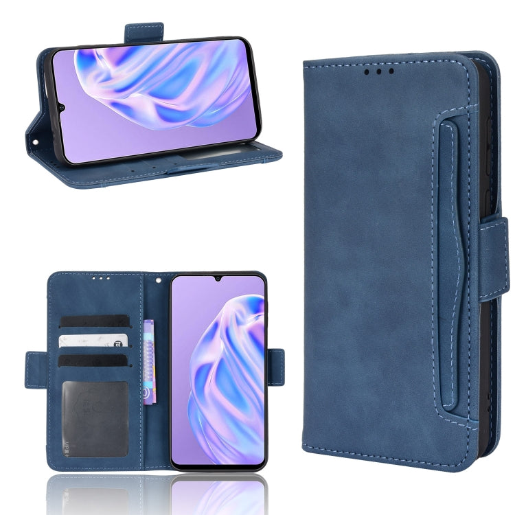 For Ulefone Note 6 / Note 6P Skin Feel Calf Pattern Leather Phone Case(Blue) - free shipping - PMC Jewellery - Order now!