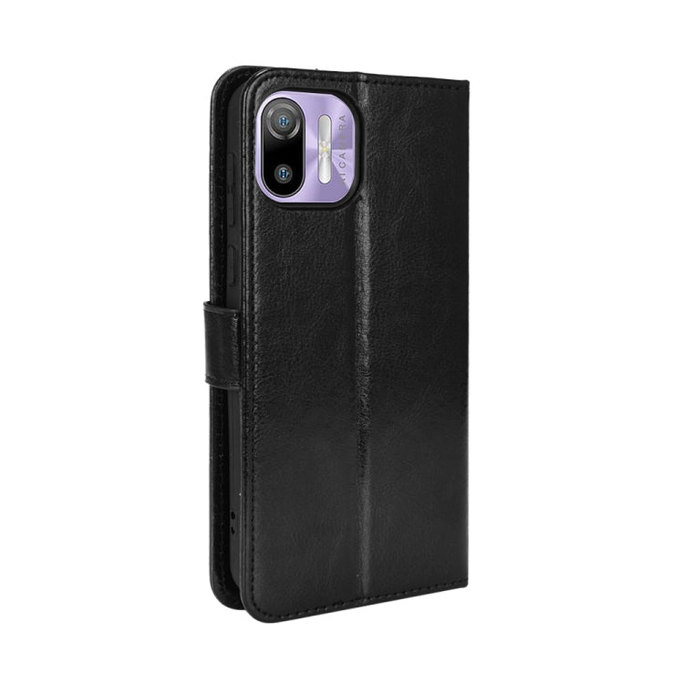 For Ulefone Note 6/ Note 6P Retro Crazy Horse Texture Leather Phone Case(Black) - Ulefone Cases by PMC Jewellery | Online Shopping South Africa | PMC Jewellery | Buy Now Pay Later Mobicred