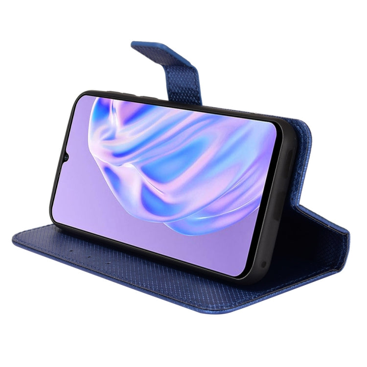 For Ulefone Note 6/ Note 6P Diamond Texture Leather Phone Case(Blue) - Ulefone Cases by PMC Jewellery | Online Shopping South Africa | PMC Jewellery | Buy Now Pay Later Mobicred